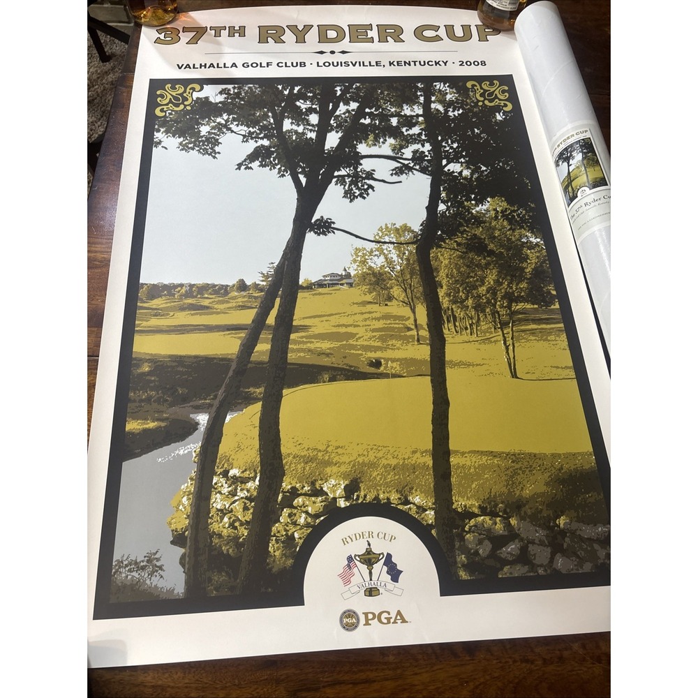 2008 Ryder Cup Poster (Large)lll Ryder Cup Rare 24"x36" Original Box